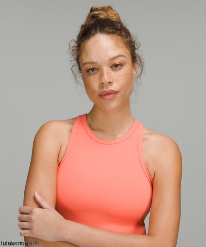 Lululemon Damen DELULU550 | Lululemon Deutschland Himbeercreme Align Hüftlanges Tanktop Mit Racerback Nur Online